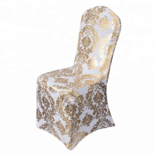 Silver Gold Metallic Damass Stretch Spandex Party Banquet Banquet Chair Couvoirs à vendre